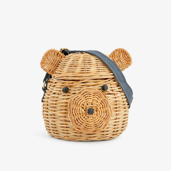

Сумка через плечо Bear из ротанга Meri Meri, мультиколор
