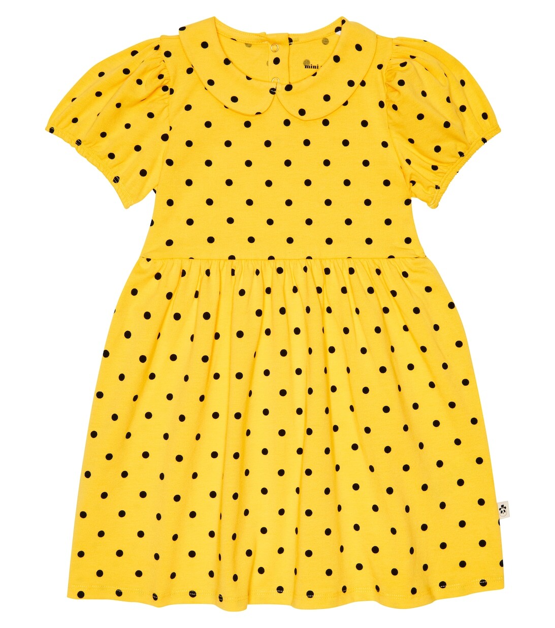 

Платье в горошек Mini Rodini, желтый