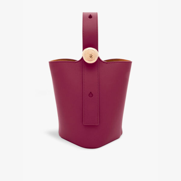 

Мини-Сумка-Ведро из кожи Pebble Loewe, красный