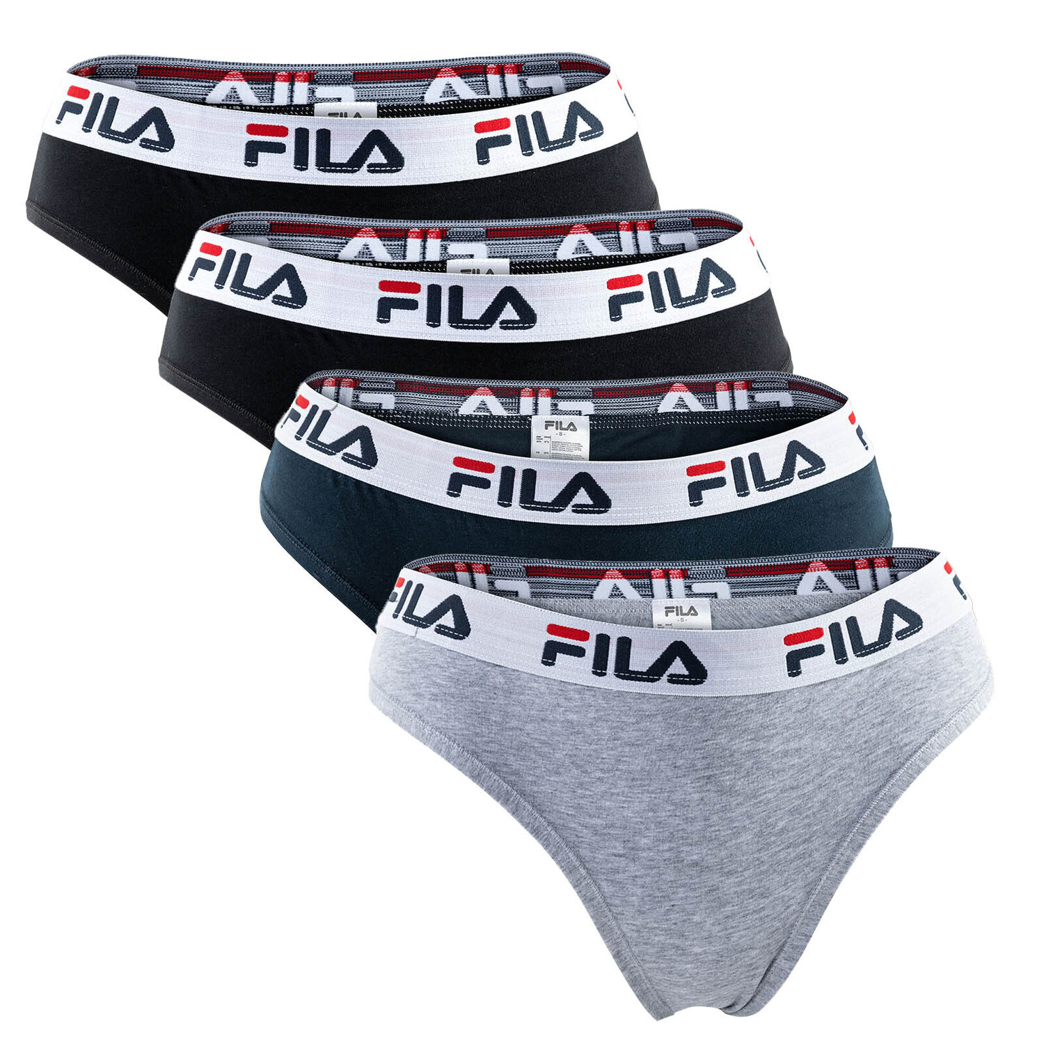 

Трусы Fila 4er Pack, цвет Schwarz/Grau/Marine