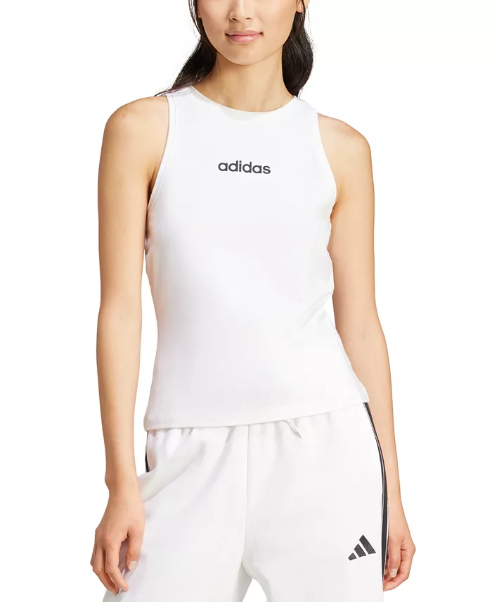 

Женская базовая майка Essentials Linear приталенного кроя adidas, мультиколор