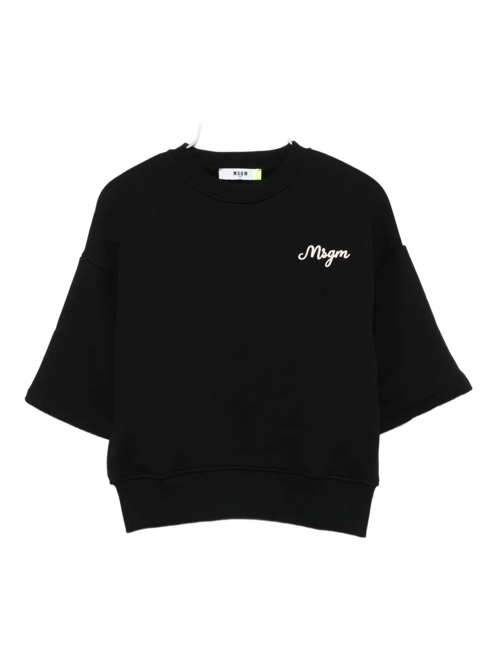 

Двухслойная толстовка с логотипом MSGM Kids, черный