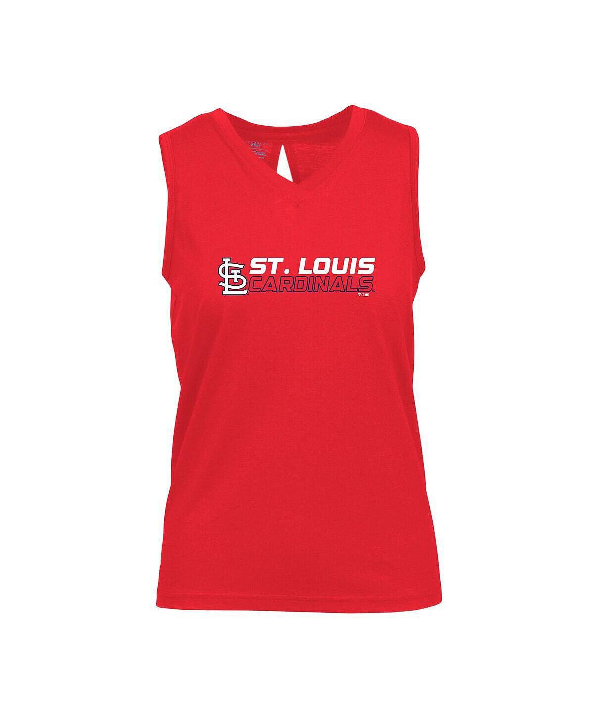 

Красная женская майка St. Louis Cardinals Paisley Chase с v-образным вырезом LevelWear, красный