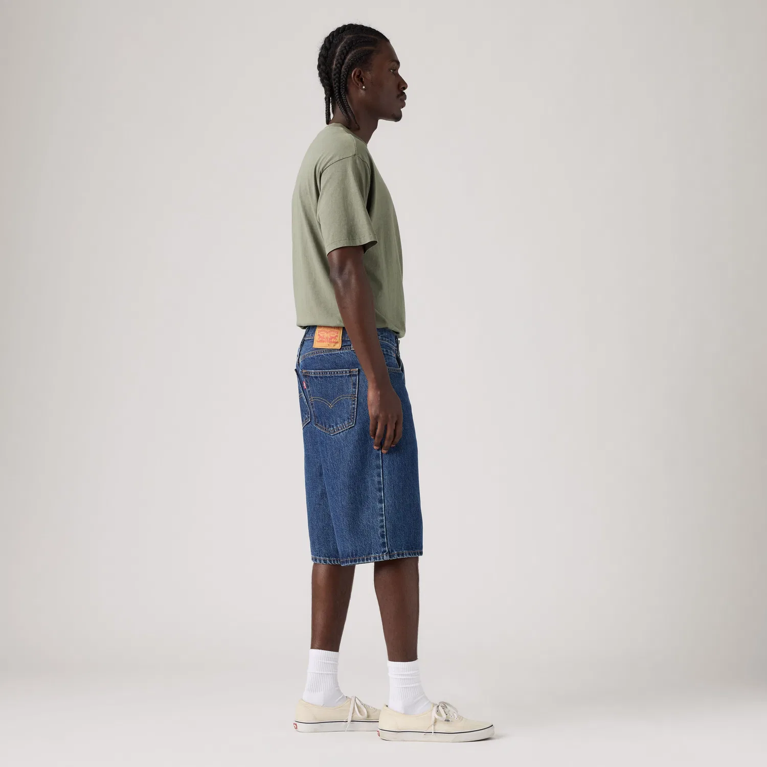 Мужские шорты Levi's 470 Baggy, синий — фото 4