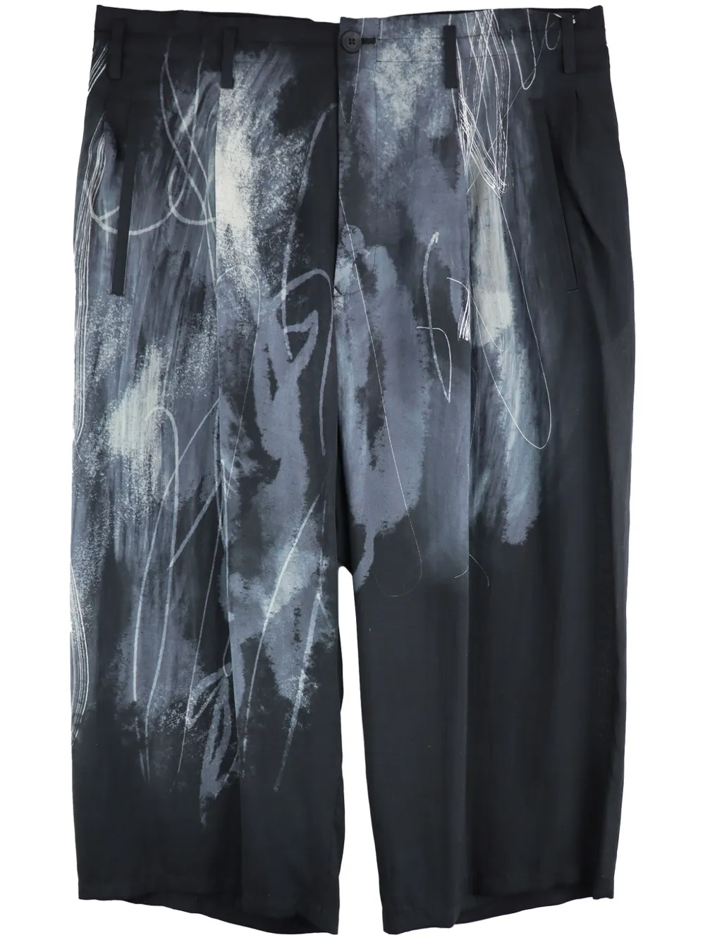 

Брюки с принтом Yohji Yamamoto, черный