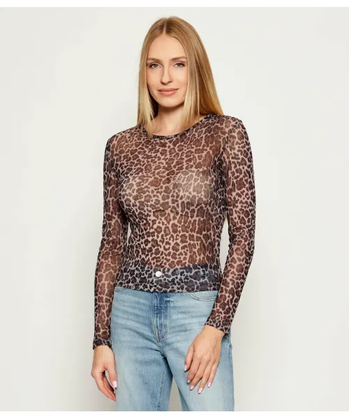 

Блуза Slim fit Tommy Jeans, коричневый