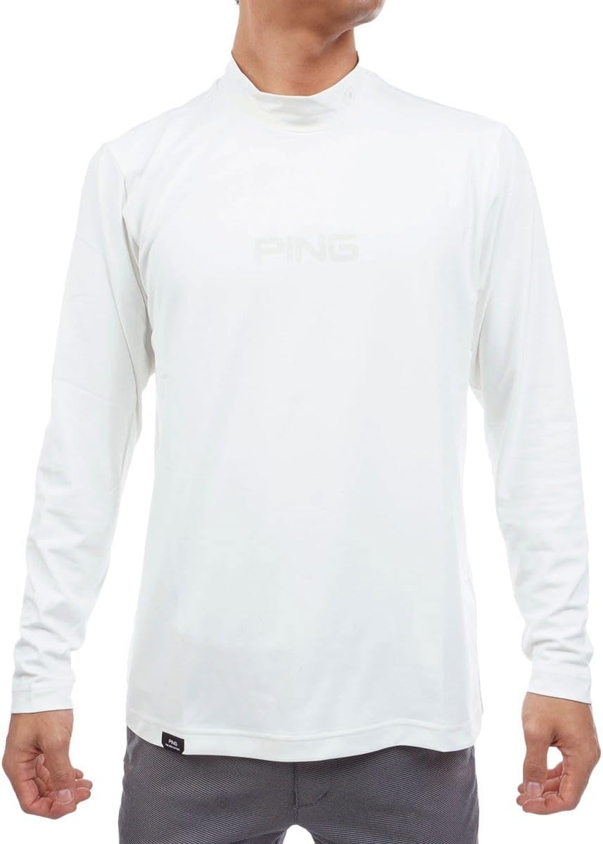 

Мужская рубашка с длинным рукавом и высоким воротником Pin Apparel 621-5266001 (с логотипом бренда) / для гольфа, 030белый, размер M Ping Apparel