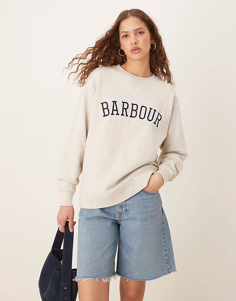 

Толстовка Barbour Northumberland белого цвета