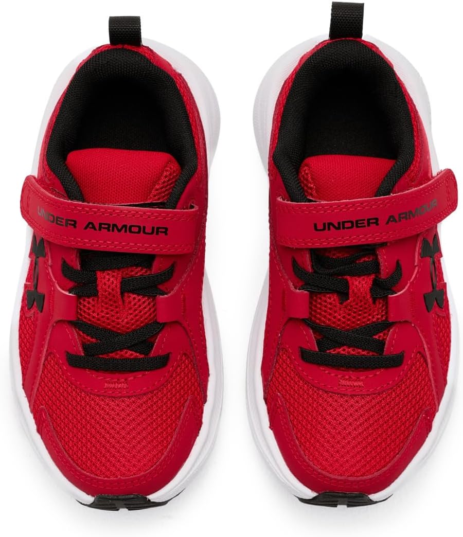 Кроссовки Under Armour для мальчиков Charged Assert 11 с альтернативной застежкой, черный/красный — фото 2