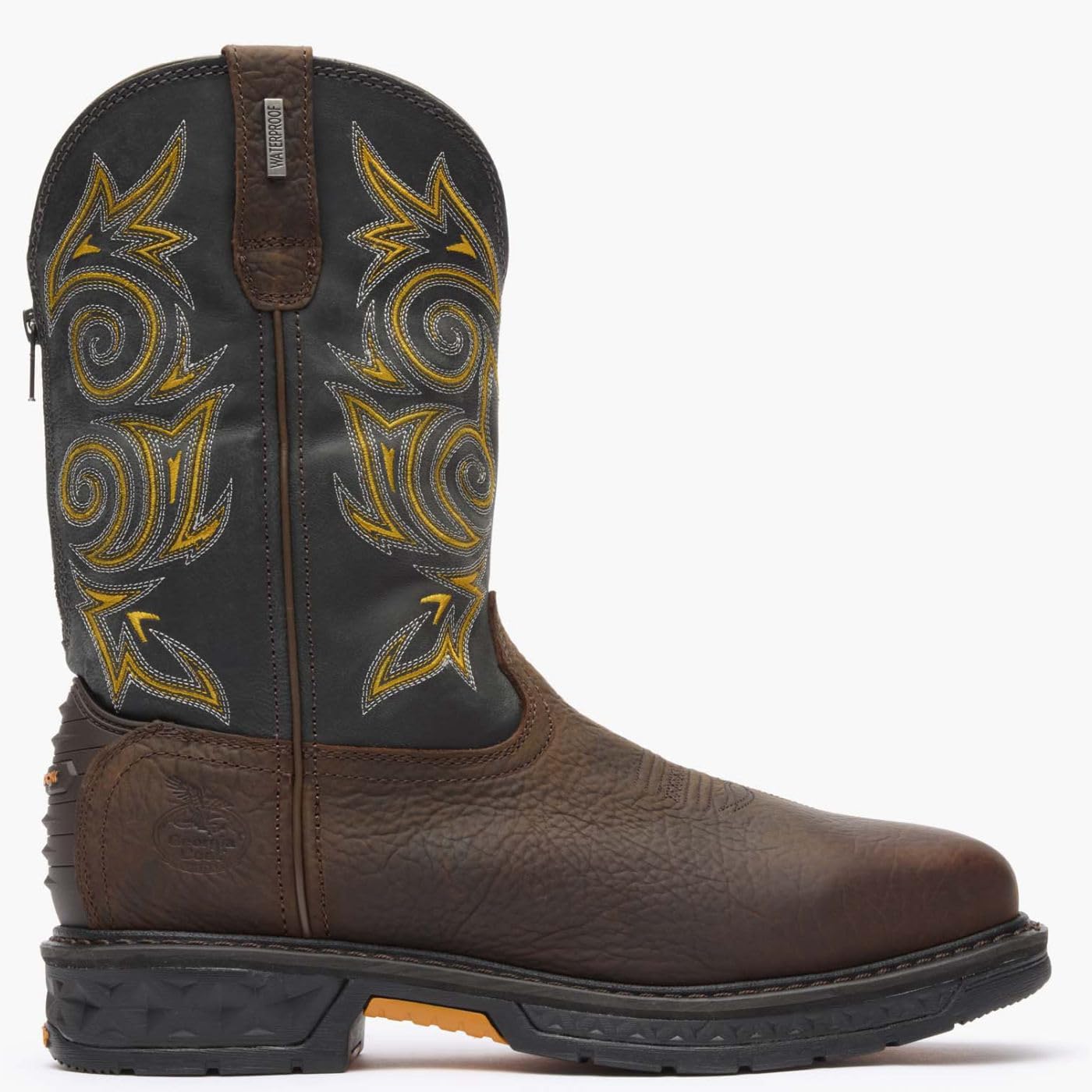 

Ботинки Georgia Boot Carbo-Tec LT с стальным носком, водонепроницаемые, с запрокидывающейся верхней частью для работы, синий/коричневый/темно-синий