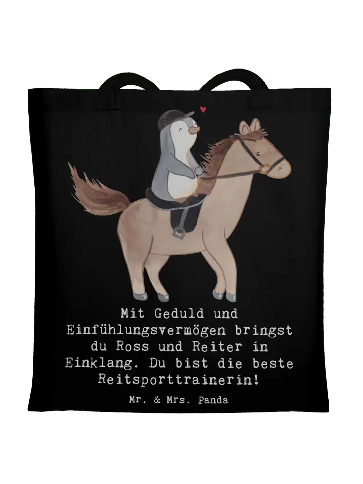 

Сумка для переноски Mr & Mrs Panda Reitsport Trainerin Harmonie, черный