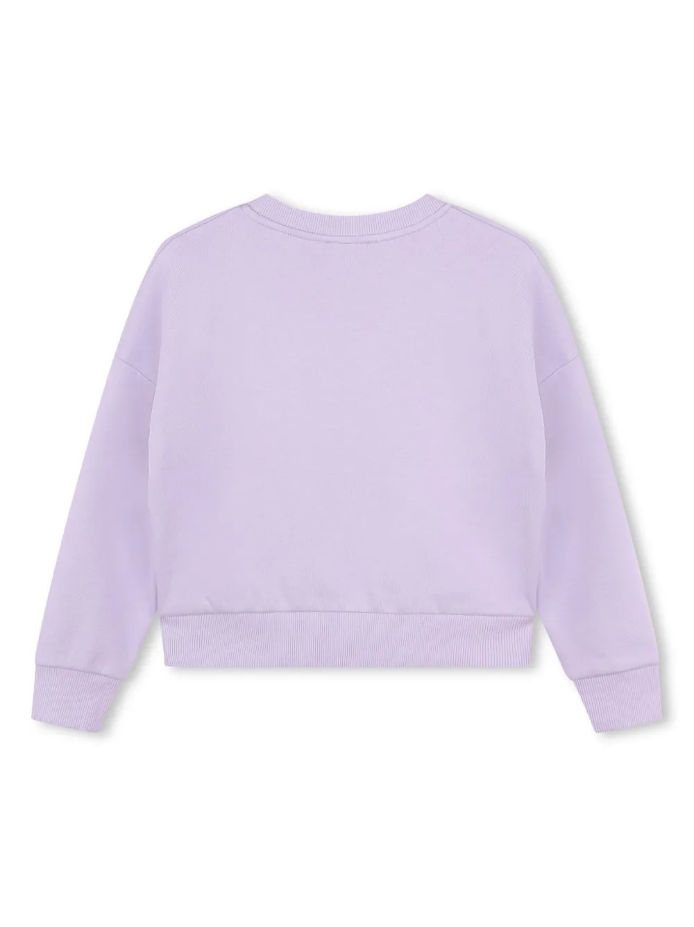 Толстовка с приспущенными плечами и логотипом Kenzo Kids, фиолетовый — фото 2