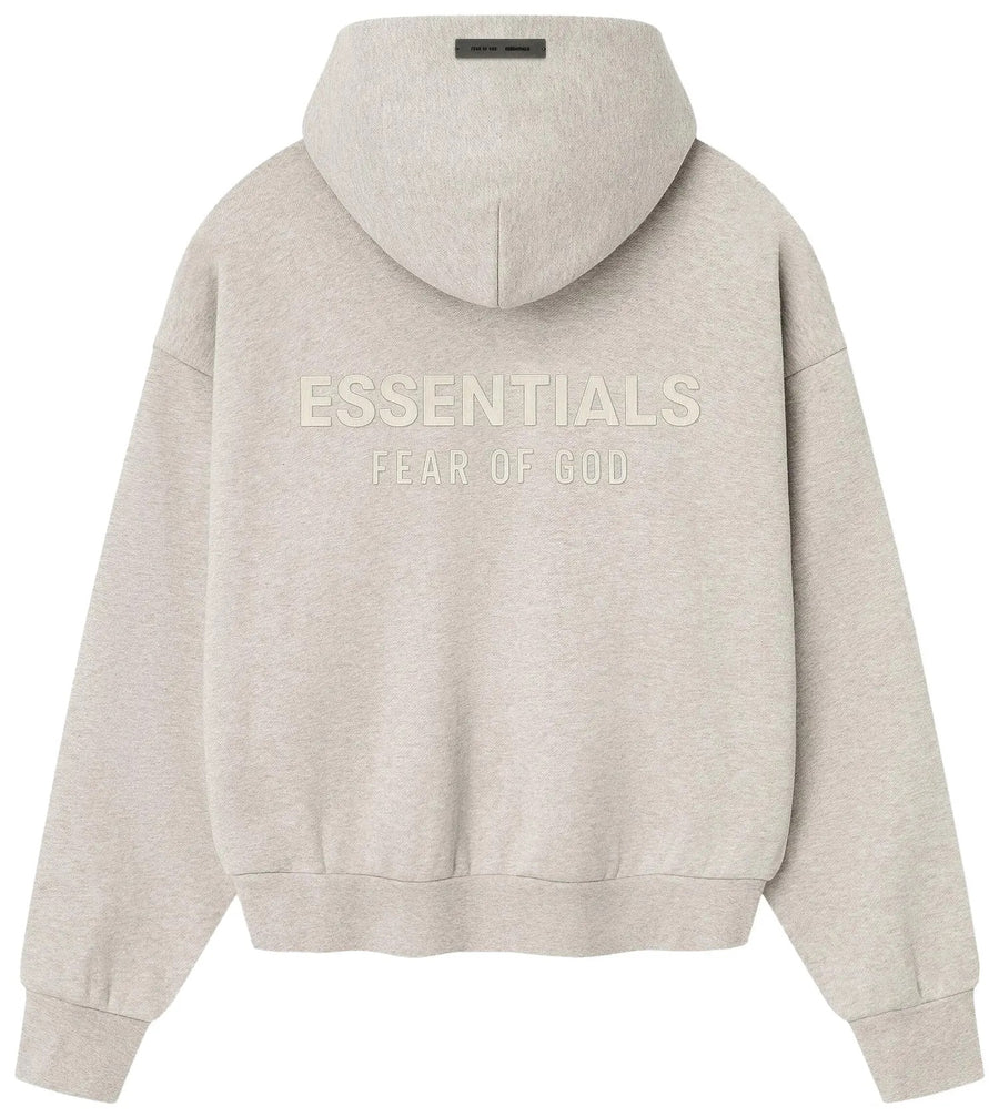 Худи Fear of God Essentials SS25 Classic Hoodie 'Heather Stone', серый — фото 2