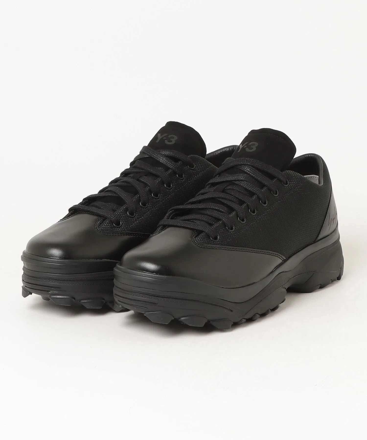 Унисекс кроссовки Y-3 GSG9 LO из кожи и замши чёрные — фото 4
