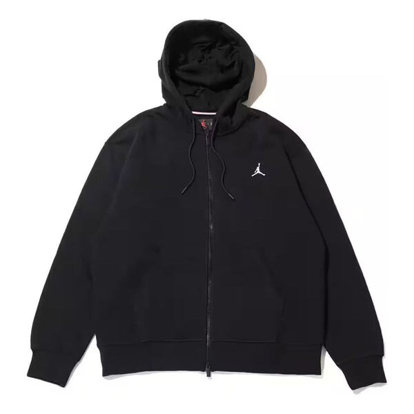 

Куртка brooklyn fleece full-zip hoodie 'black' Air Jordan, черный