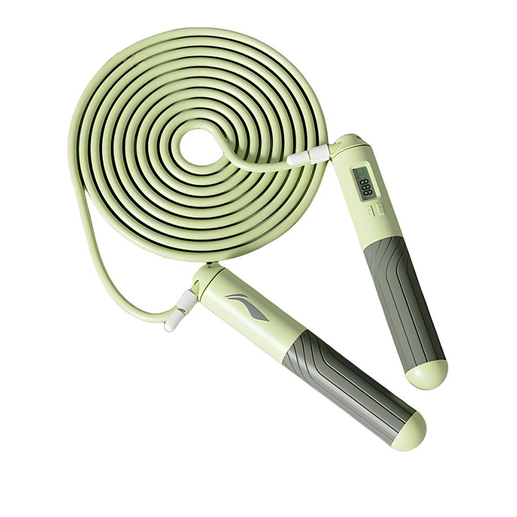 

Скакалка PVC веревка ABS ручки для учеников длина шнура 2,8 м LINING, зеленый