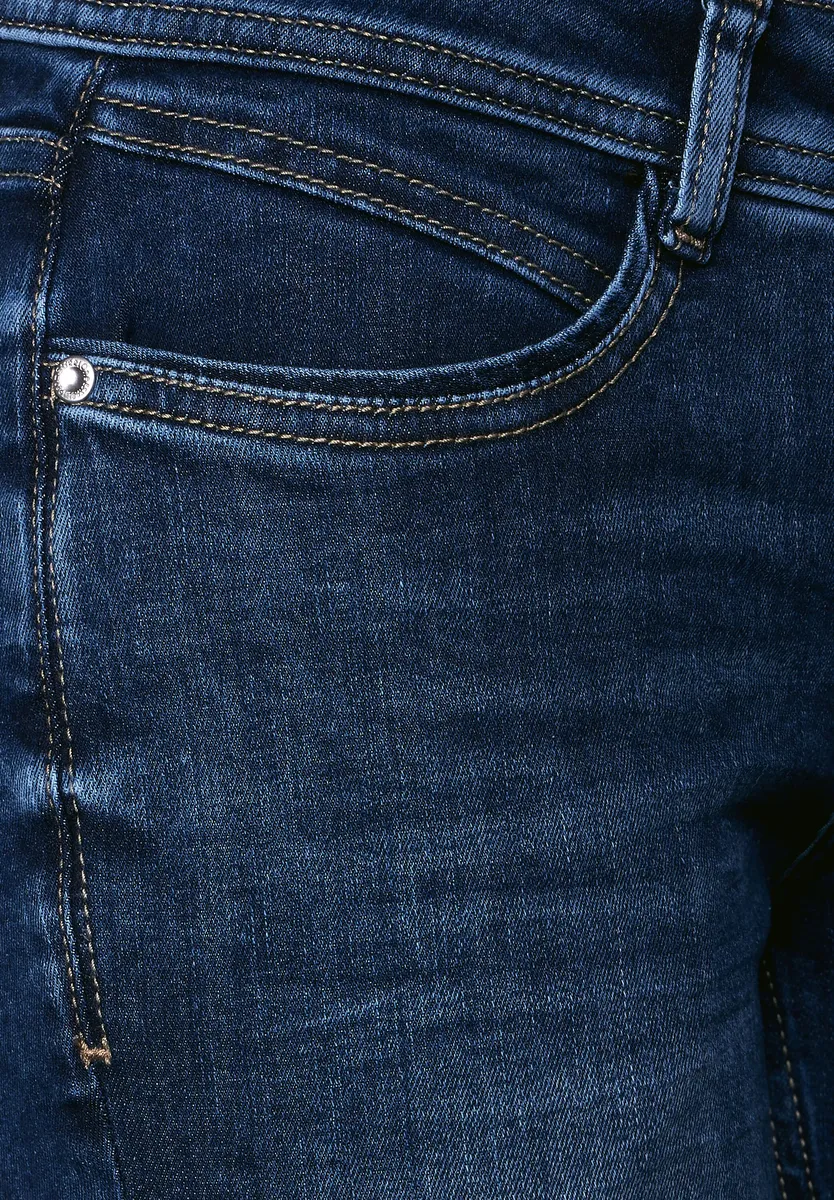 

Удобные джинсы STREET ONE с 4 карманами, цвет Deep Indigo Used Wash