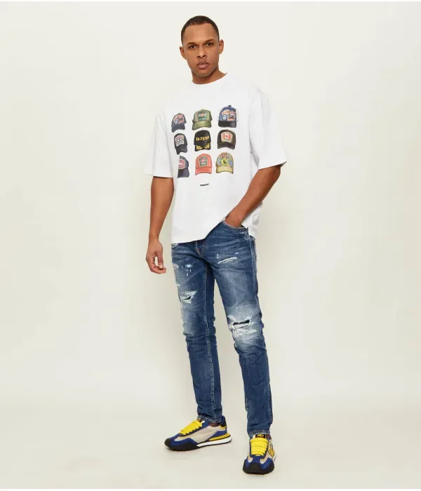 Футболка Iconique loose fit Dsquared2, белый — фото 2