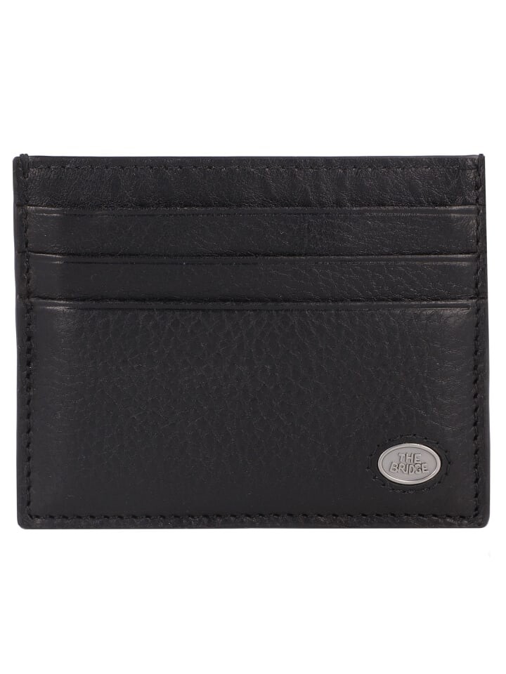 

Кошелек The Bridge Fabio Kreditkartenetui RFID Schutz Leder 10 cm, неро