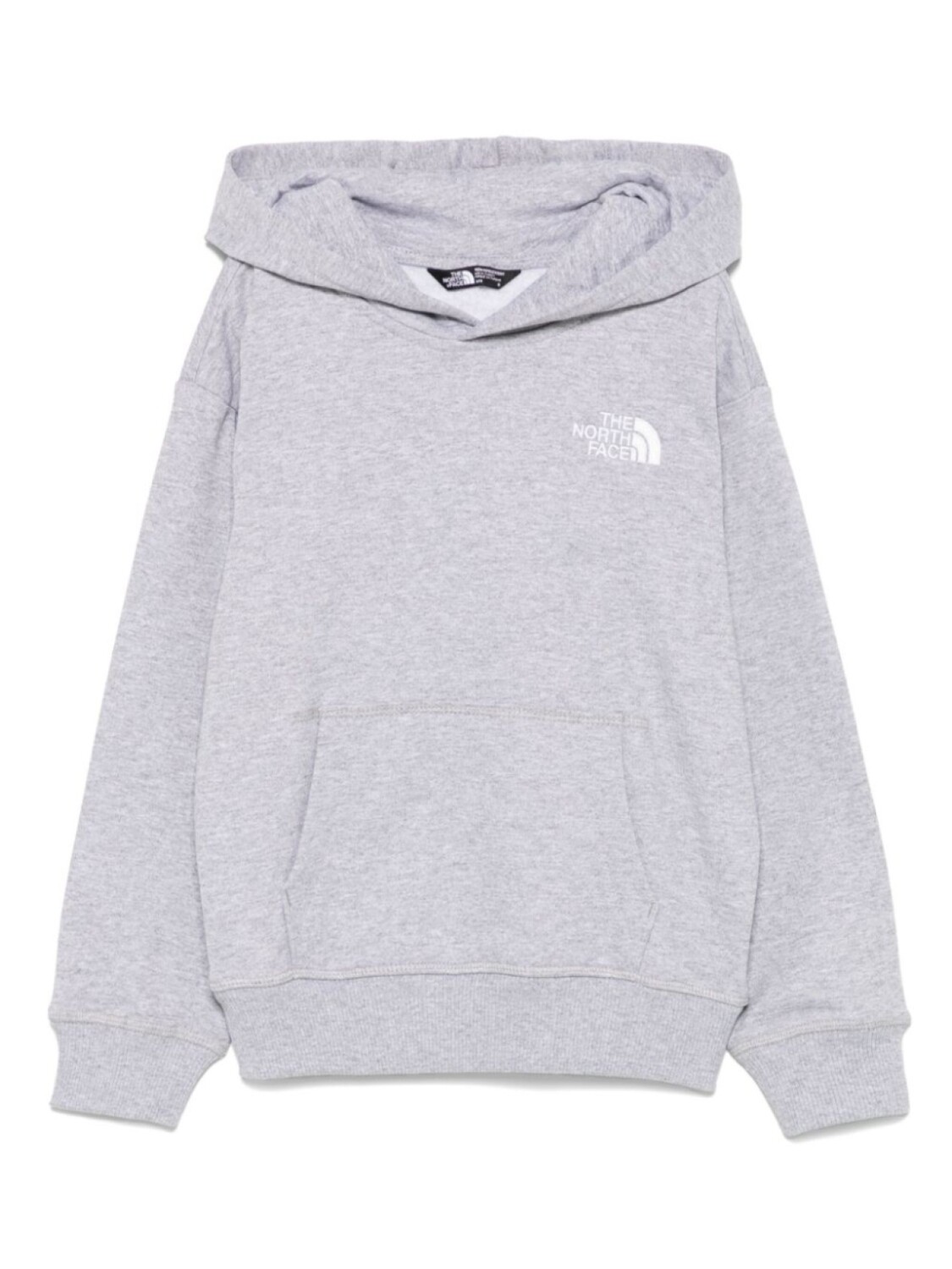 

Худи с вышитым логотипом The North Face Kids, серый
