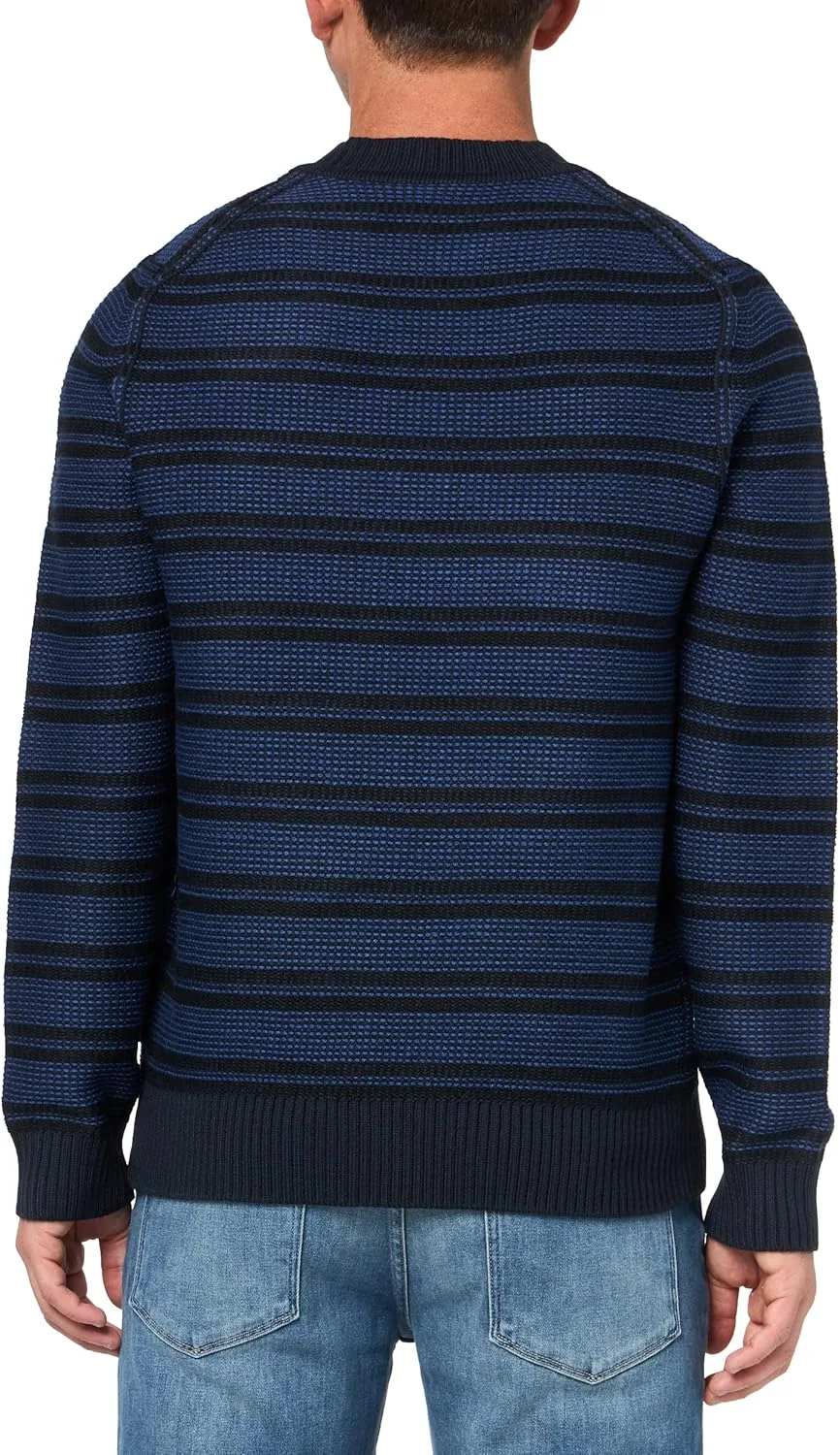 BOSS Мужской свитер Small Block Stripe из шерстяной смеси — фото 2