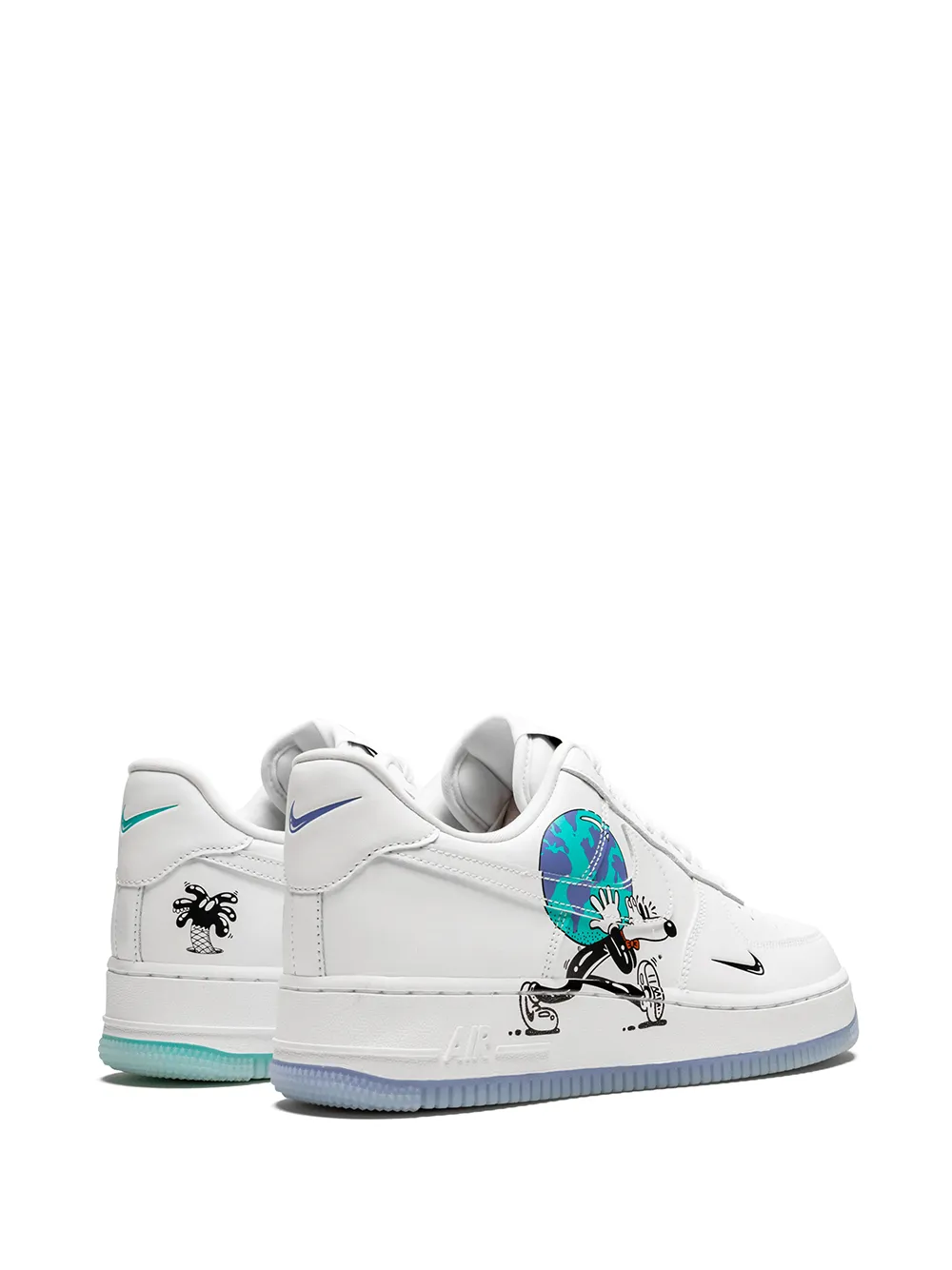 Кроссовки Air Force 1 Flyleather QS Nike, белый — фото 3