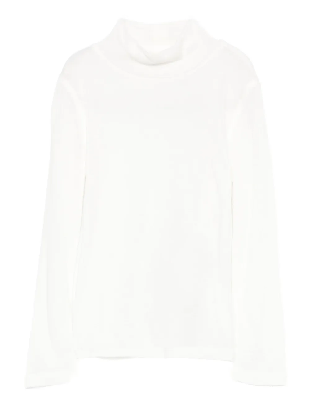 

Топ с высоким воротом и длинными рукавами Elisabetta Franchi La Mia Bambina, белый