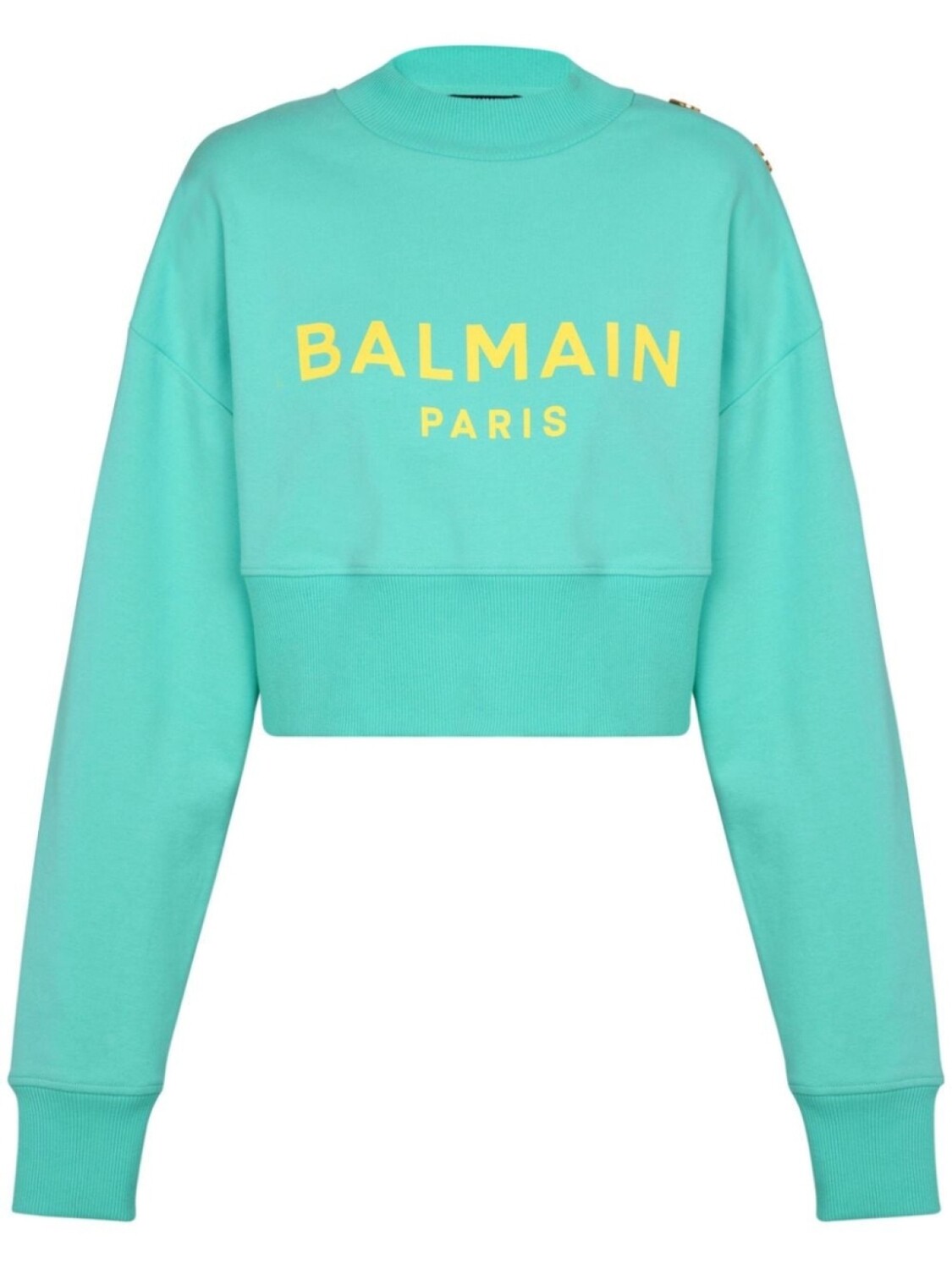 

Balmain укороченная толстовка с логотипом, синий