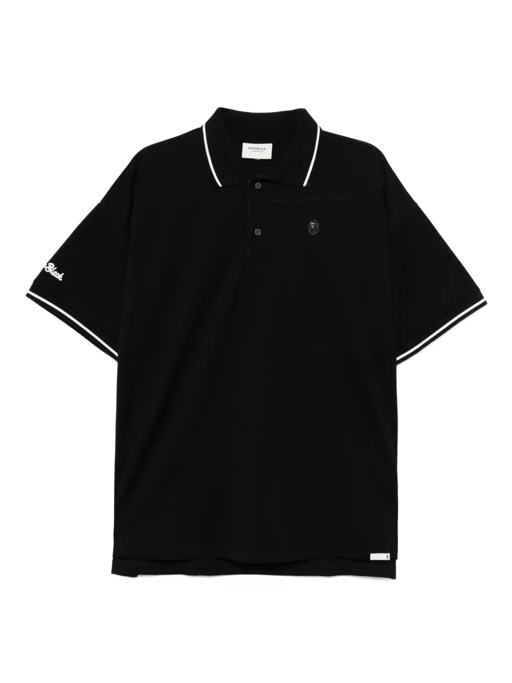 

Рубашка поло с вышитым логотипом BAPE BLACK *A BATHING APE, черный