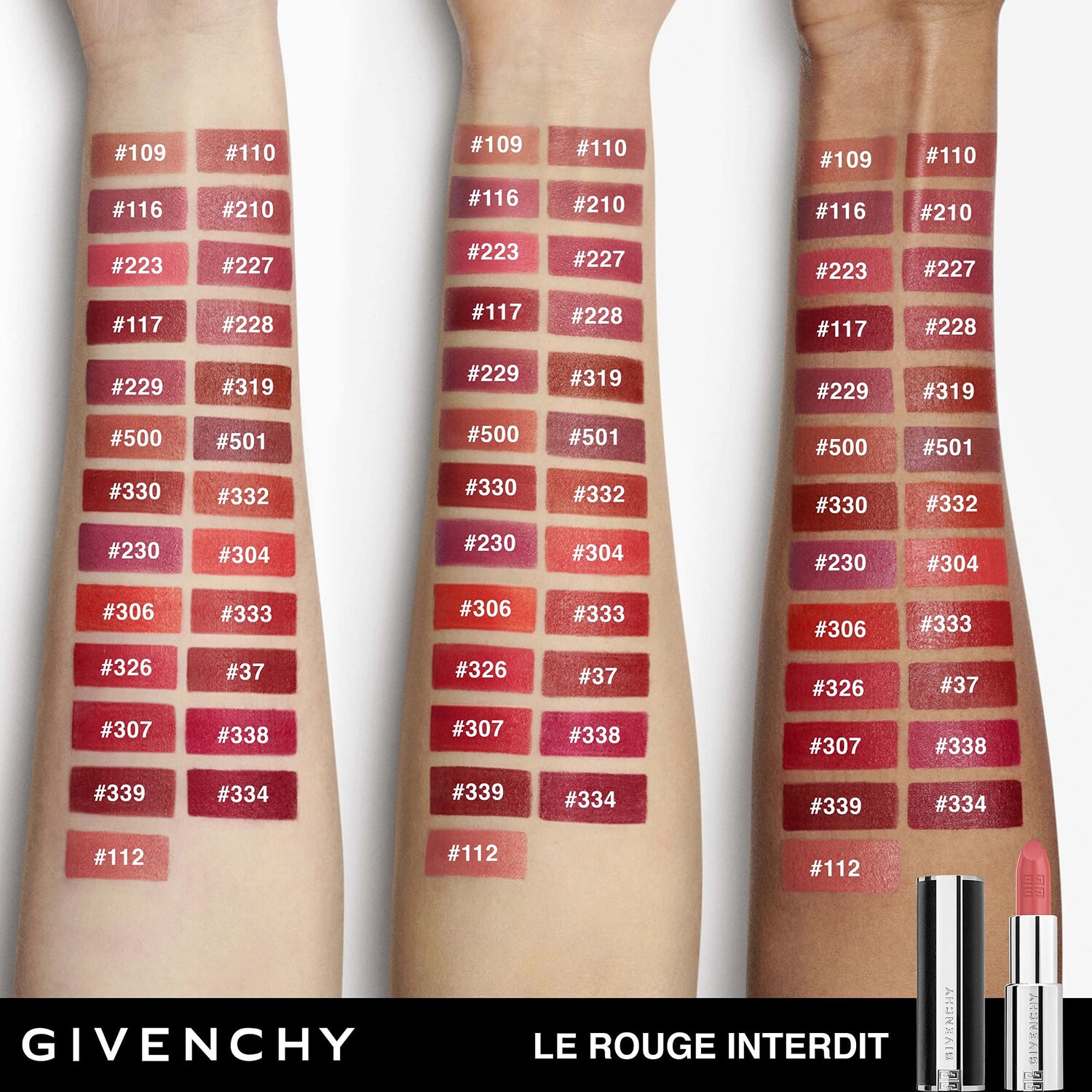 Губная помада Le Rouge Interdit Intense Silk Givenchy, N37 Rouge Grainé (3,4 g) — фото 3