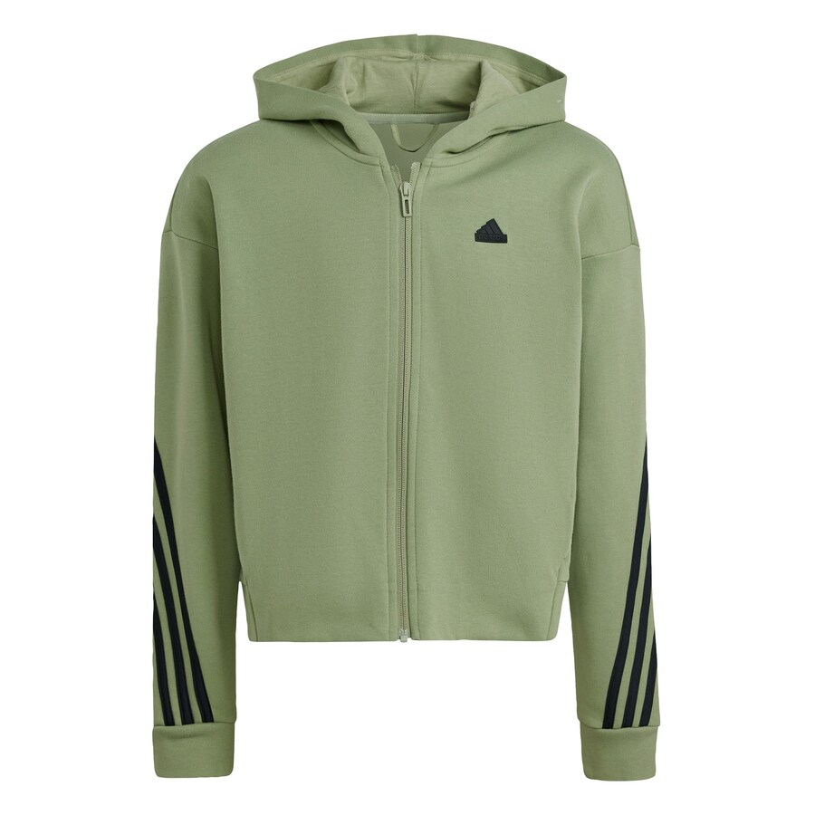 

Спортивная толстовка с капюшоном на молнии ADIDAS SPORTSWEAR Future Icons, зеленый
