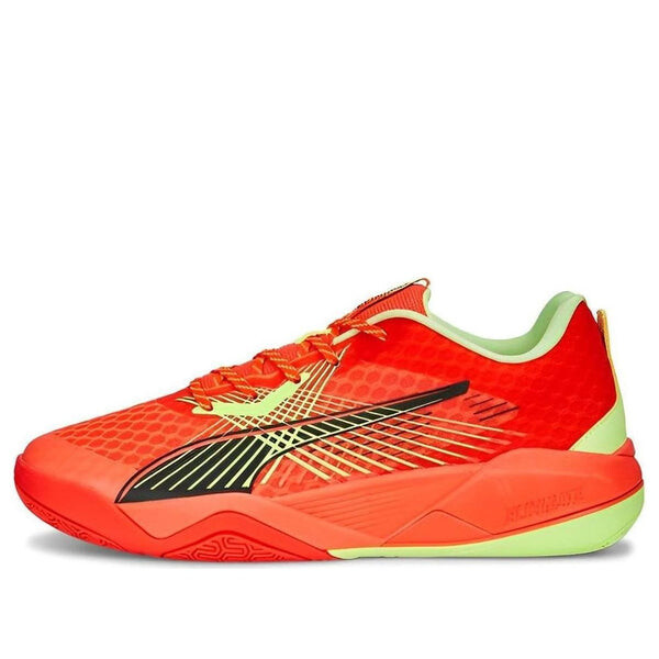 

Кроссовки eliminate power nitro 2 racquet 'red blast fast yellow' Puma, красный