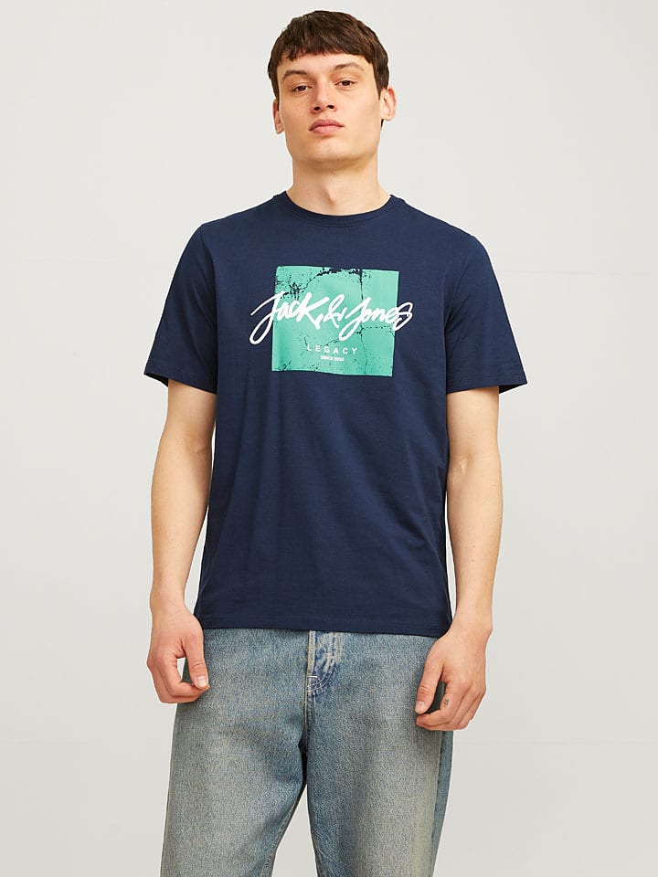 

Футболка Jack & Jones, темно-синий