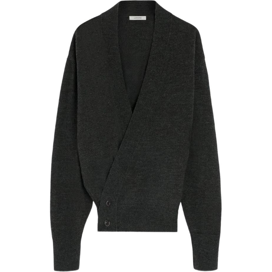 

Кардиган с v-образным вырезом и запахом Lemaire, черный