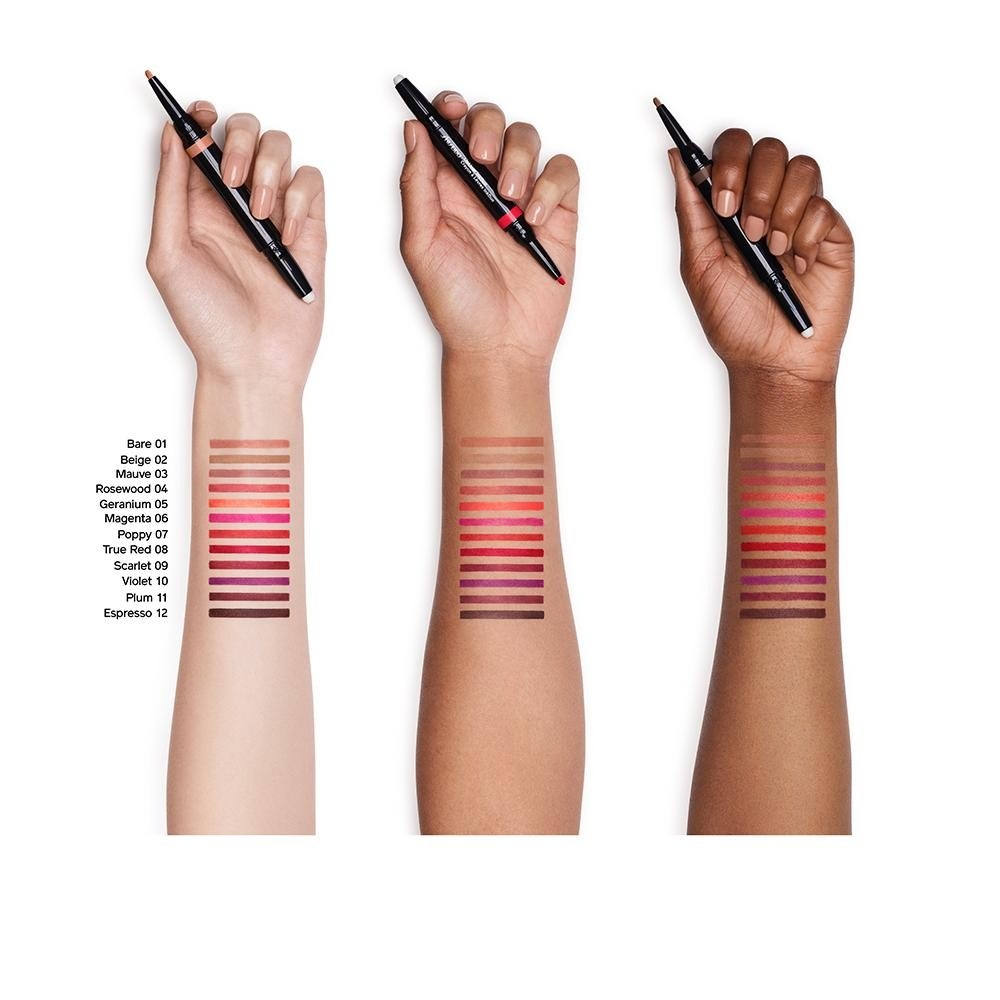 Карандаш для губ lipliner inkduo prime+line Shiseido, 02 - beige, вес 1.1 гр. — фото 3