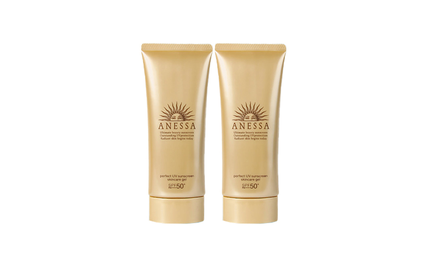 ANESSA ANRESHA Golden Jeli солнцезащитный лосьон 2020 Edition Waterproof And Sweatproof увлажняющий SPF50+PA+++ 90g/90g*2/90g*3 — фото 3