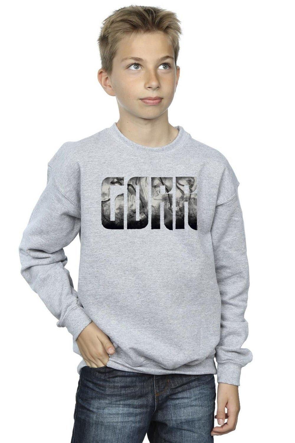 

Толстовка на груди Thor Love And Thunder Gorr Marvel, серый