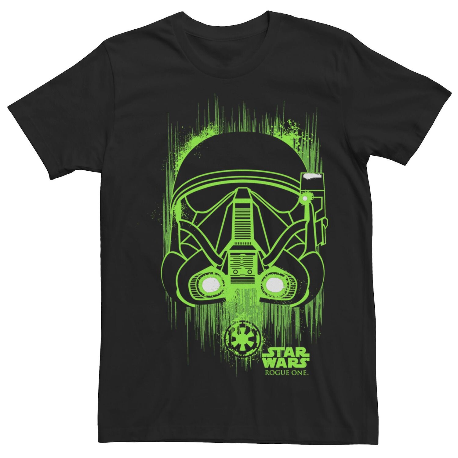 

Мужская футболка Rogue One Death Trooper с неоновым шлемом и рисунком Star Wars