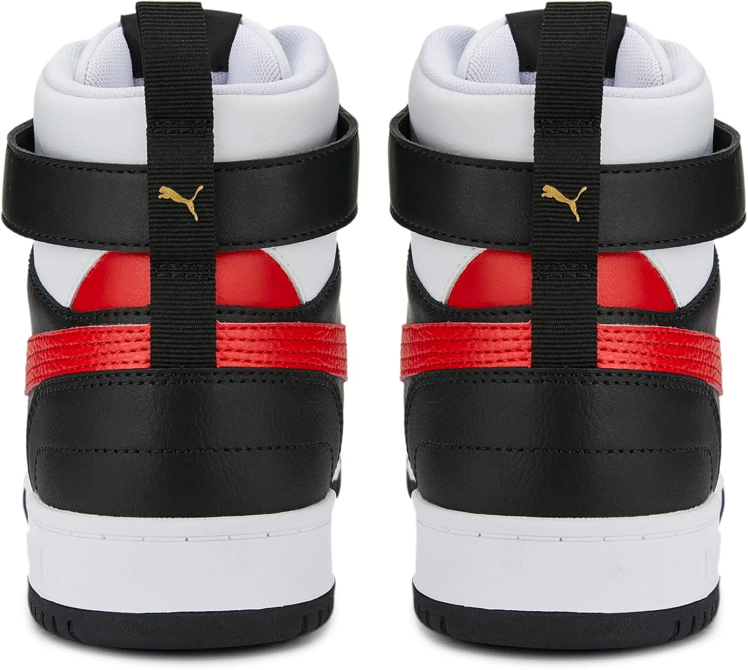 Кроссовки PUMA Unisex RBD Game Trainers, Puma White High Risk Red Puma Black Puma Team Gold — фото 3