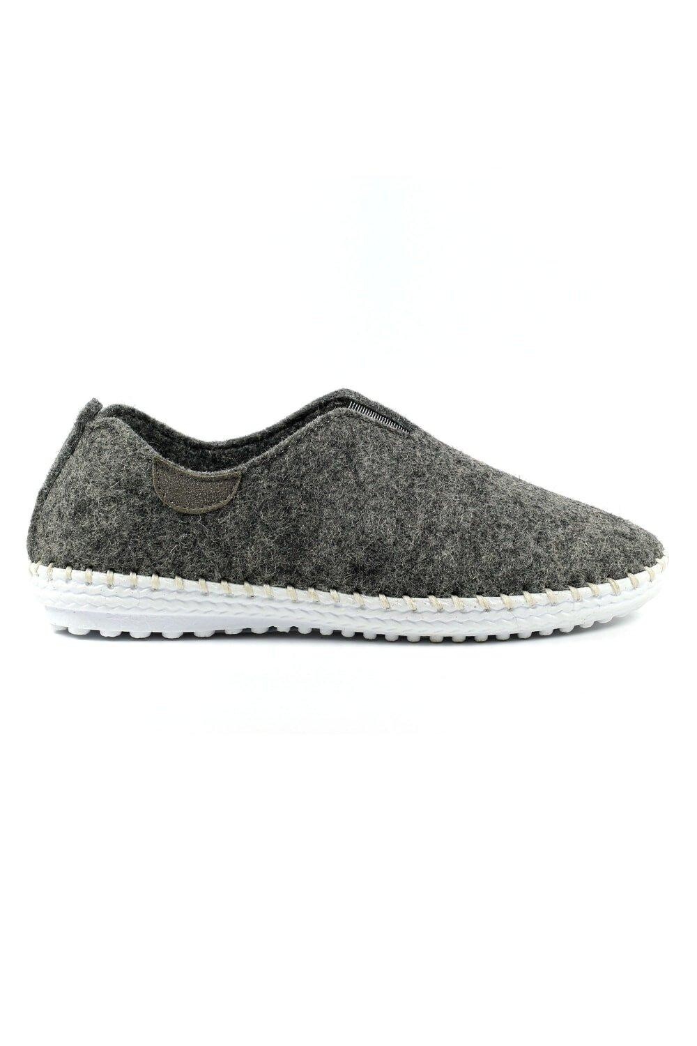 Кожаные тапочки Colette Lunar, серый