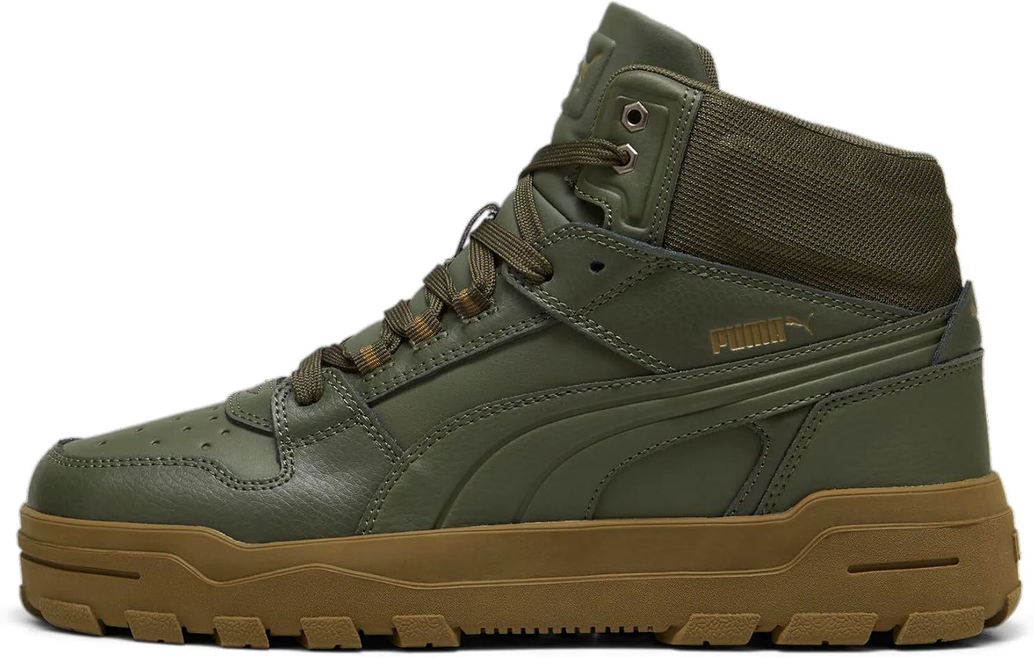 

Мужские кроссовки Puma Rebound Abrupt Mid, темно-оливковый/бронзовый