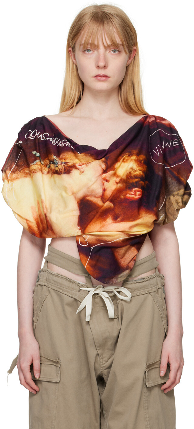 

Футболка с поцелуем в форме сердца Vivienne Westwood