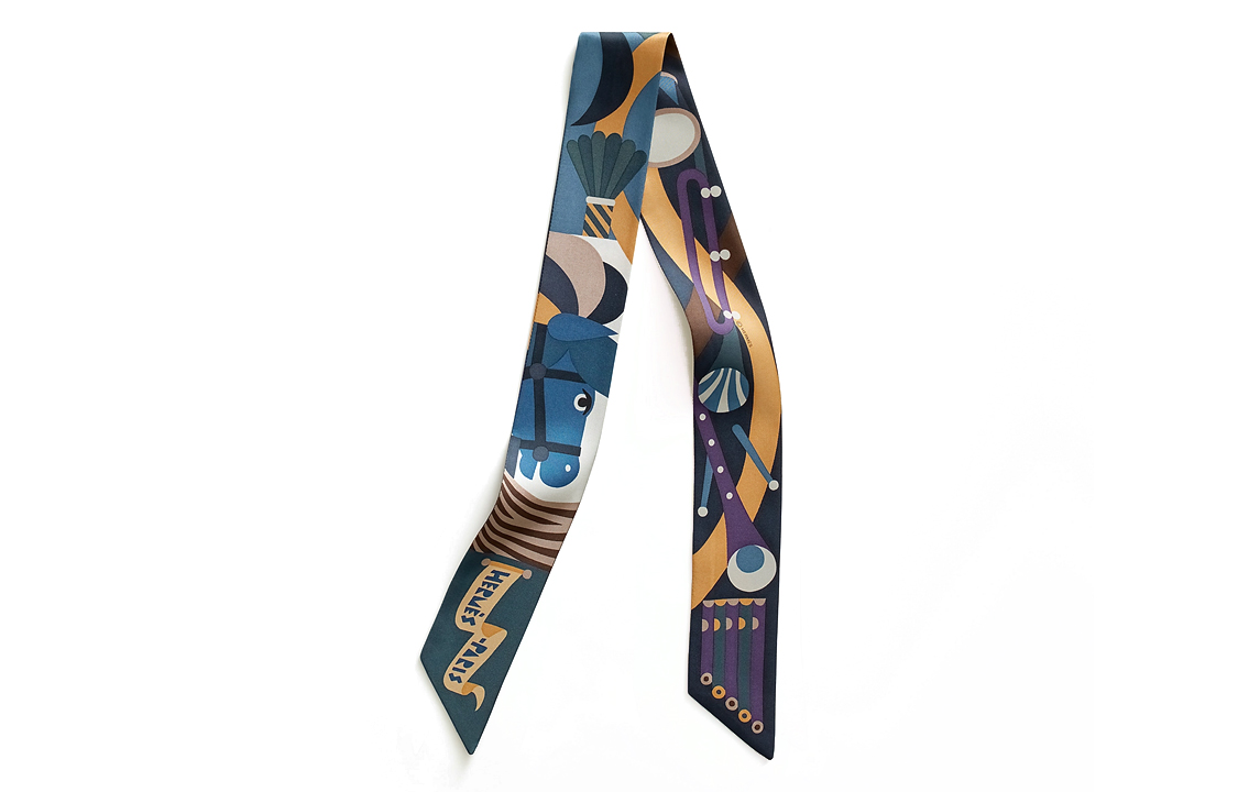 

Шёлковый шарф Unisex Multicolor HERMES