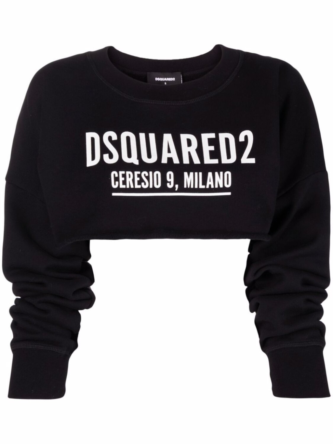 

Dsquared2 укороченная толстовка с логотипом, черный