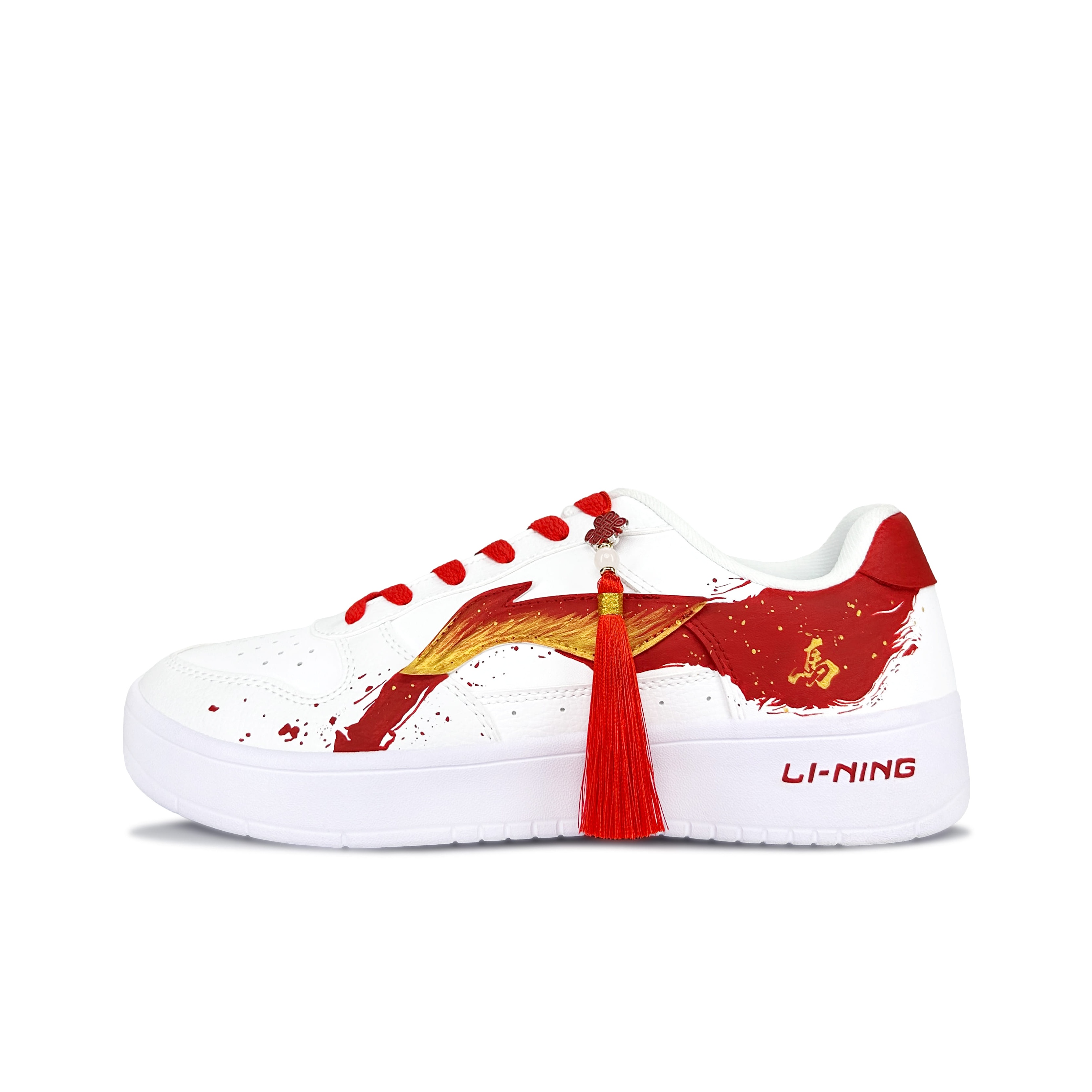 

Li-Ning Floating Boat Red Mango Leap Horse амортизирующие нескользящие низкие кроссовки для скейтбординга унисекс China Red