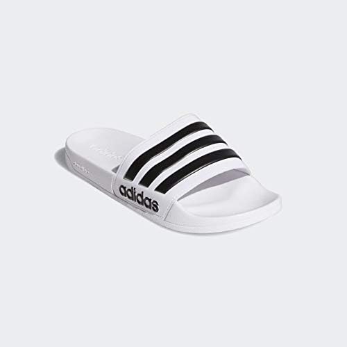 Мужские шлепанцы для душа Adidas Adilette, белый/черный — фото 4