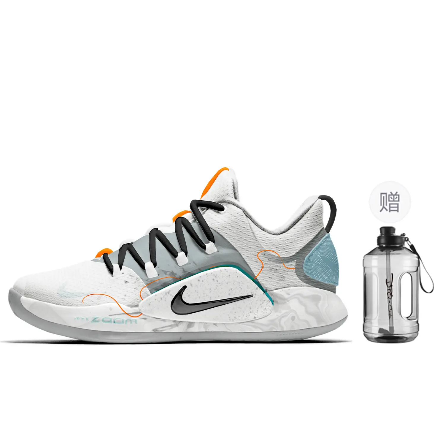 

Баскетбольные кроссовки Hyperdunk X Basketball Shoes Men Mid-Top Gray/Blue Nike