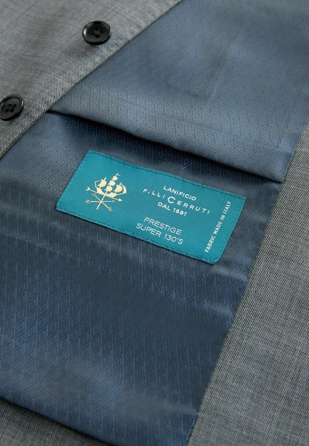 Жилет REGULAR FIT - SIGNATURE CERUTTI ITALIAN - Suit waistcoat Next, серый — фото 4