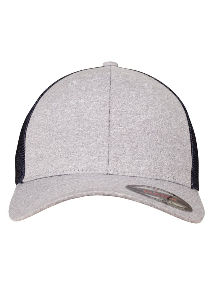 

Бейсболка Flexfit Trucker, цвет heather/navy