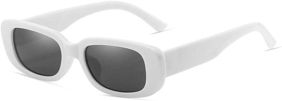 

Маленькие солнцезащитные очки для женщин и мужчин, модные винтажные хип-хоп, зеленые солнцезащитные очки, женские очки с защитой от УФ-излучения UV400 HYYZZC, C8 White